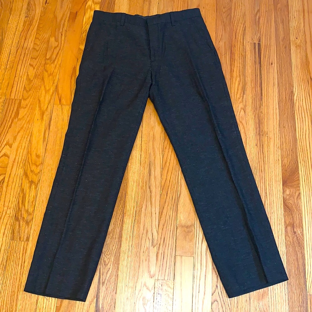 Banana republic black tailored fit straight leg pant 32x32